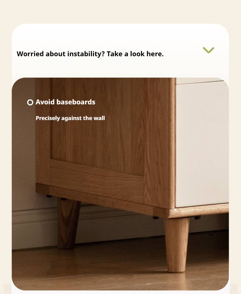 Oak Solid Wood Modern Wardrobe.
