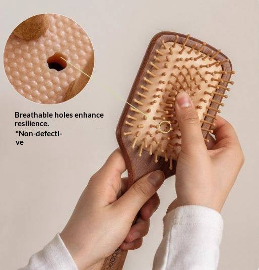 Nordic Beech Solid Wood Hair Care Cushion Comb