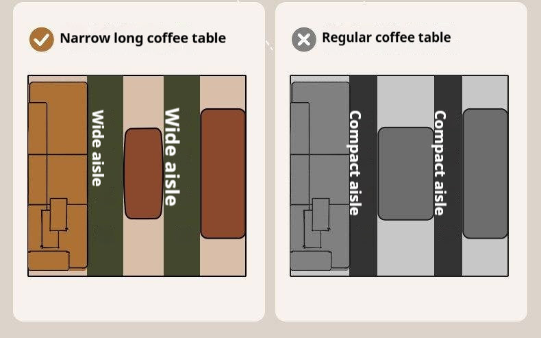 Poplar Solid Wood Coffee Table Vintage Style