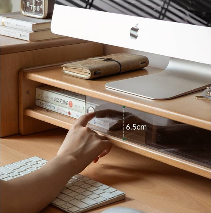 Beech Solid Wood Desktop Storage Rack