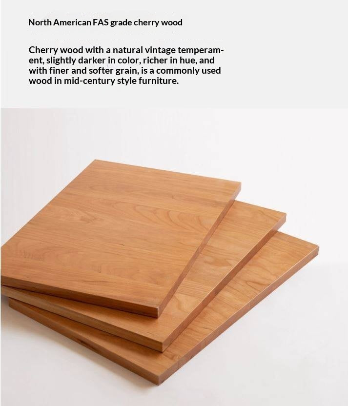 Black Walnut Solid Wood Italian Light Luxury Style Nightstand