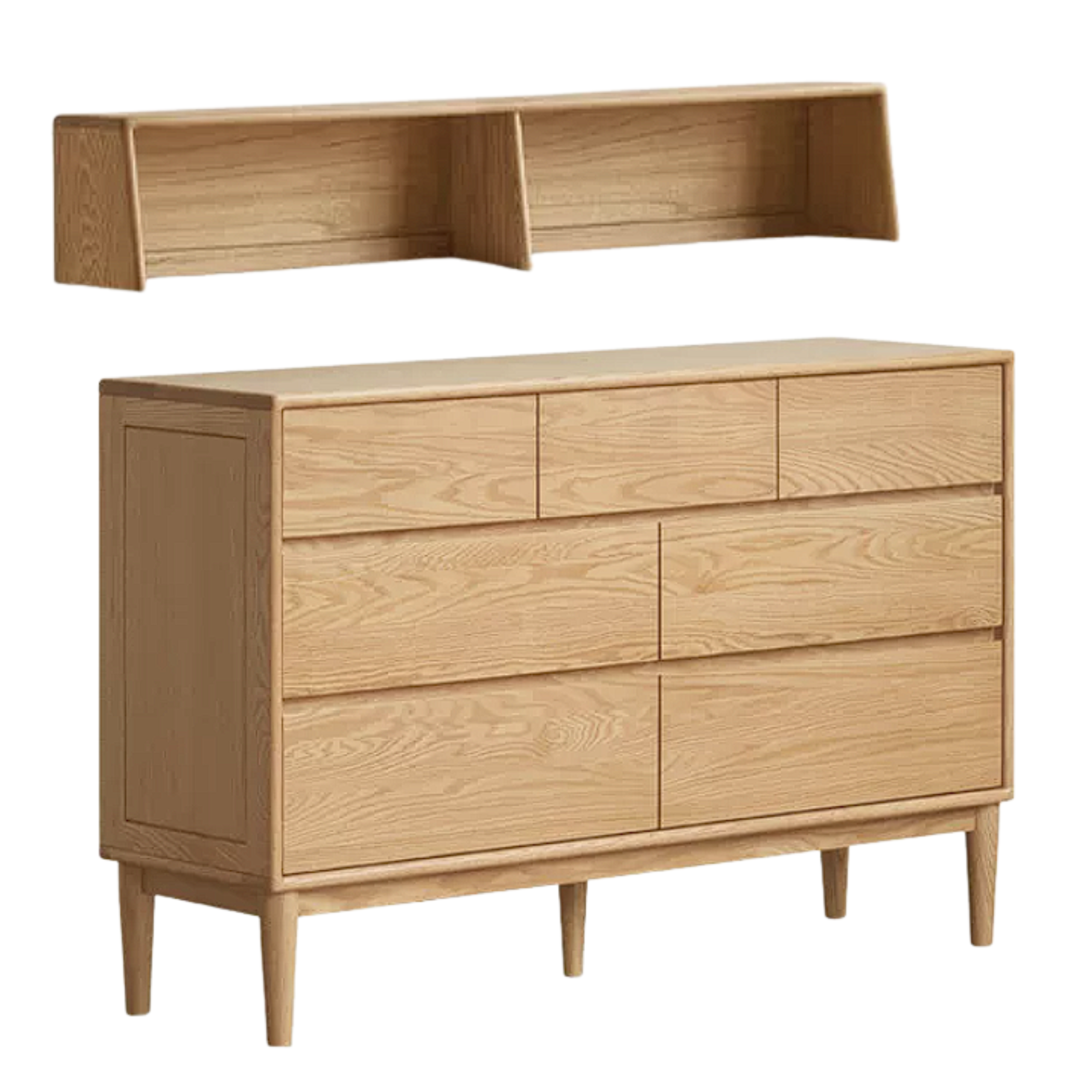 Oak Solid Wood Five-Drawer Chest