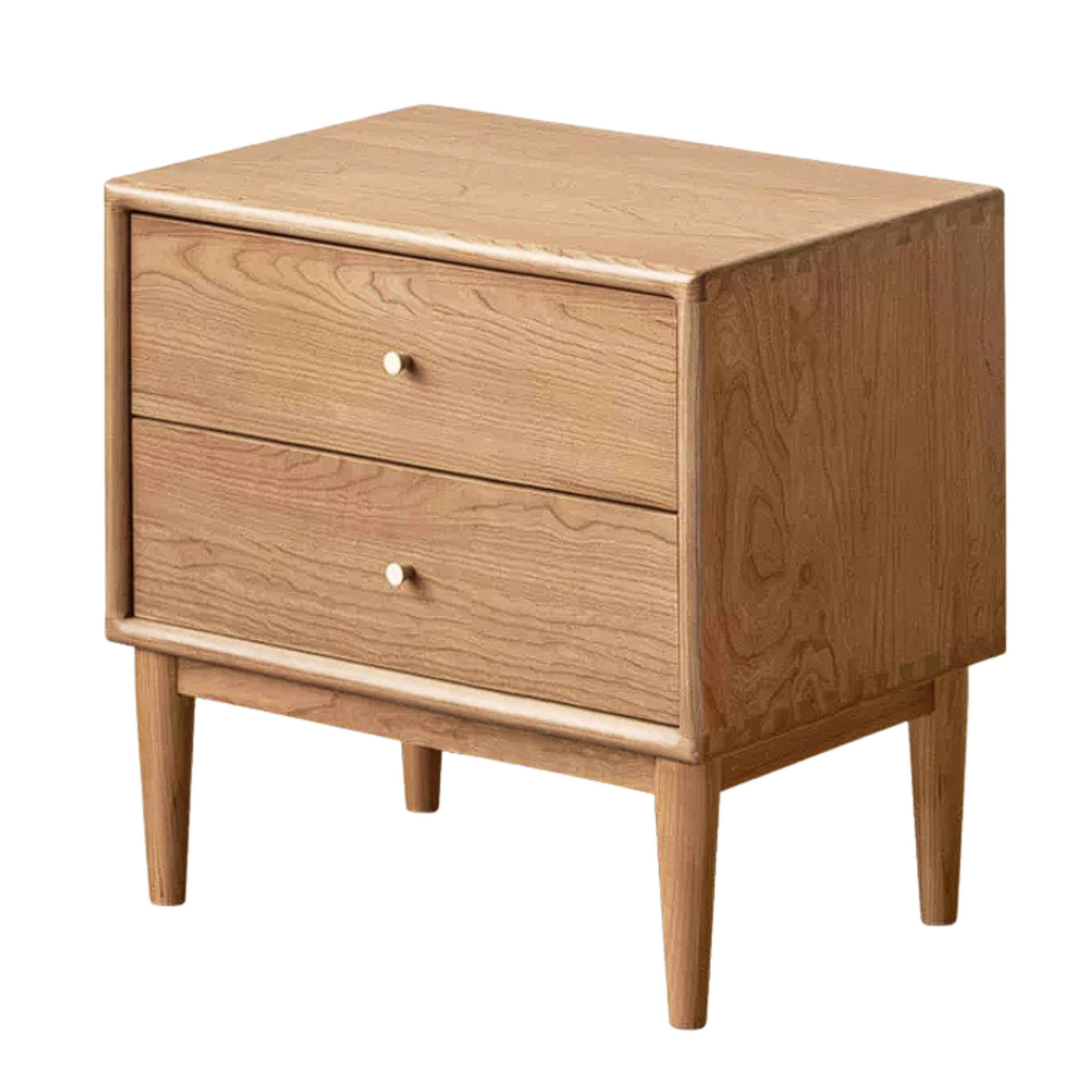 South American Walnut, Black Walnut, Cherry, Ash Solid Wood Nightstand.
