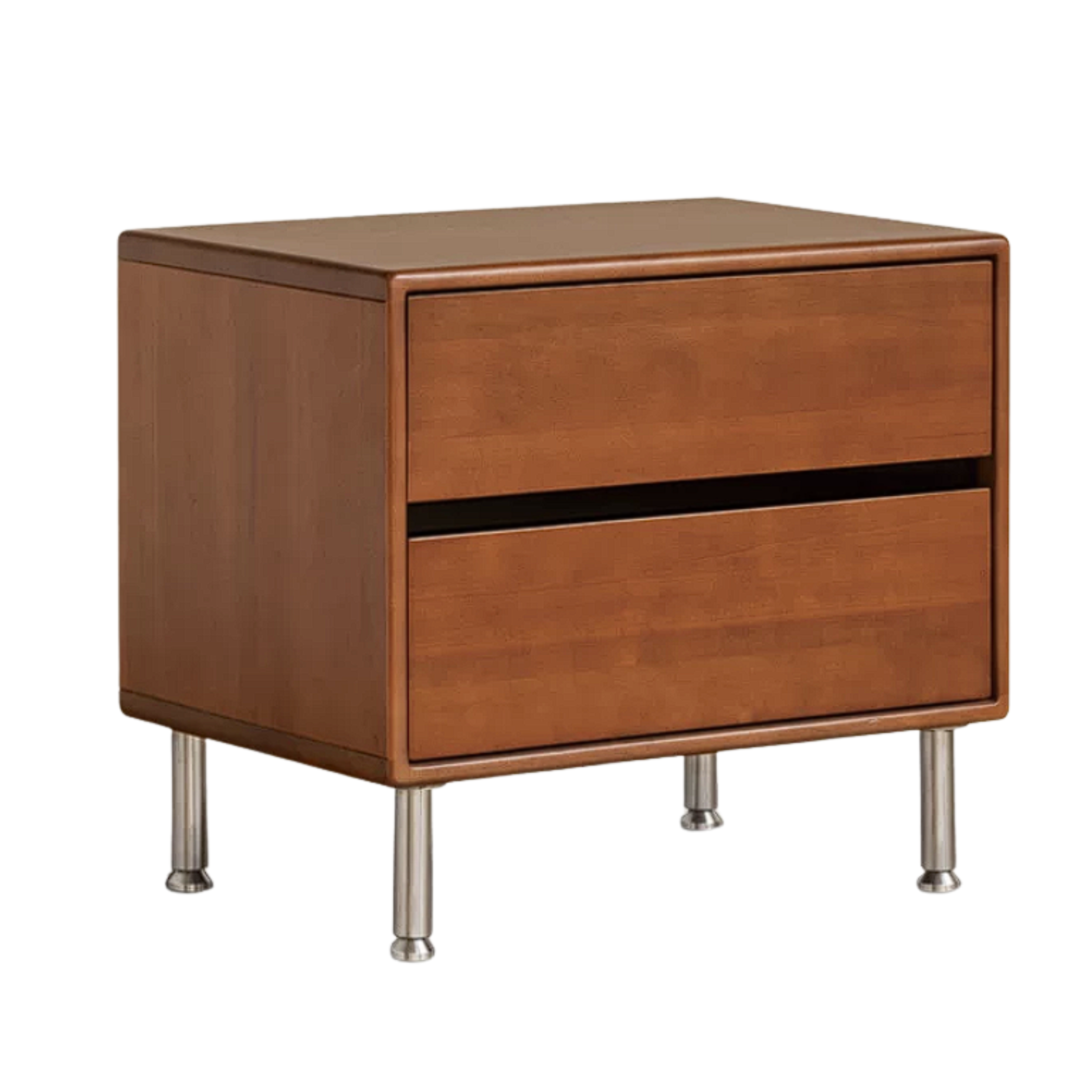 Poplar Solid Wood Medieval Style Nightstand