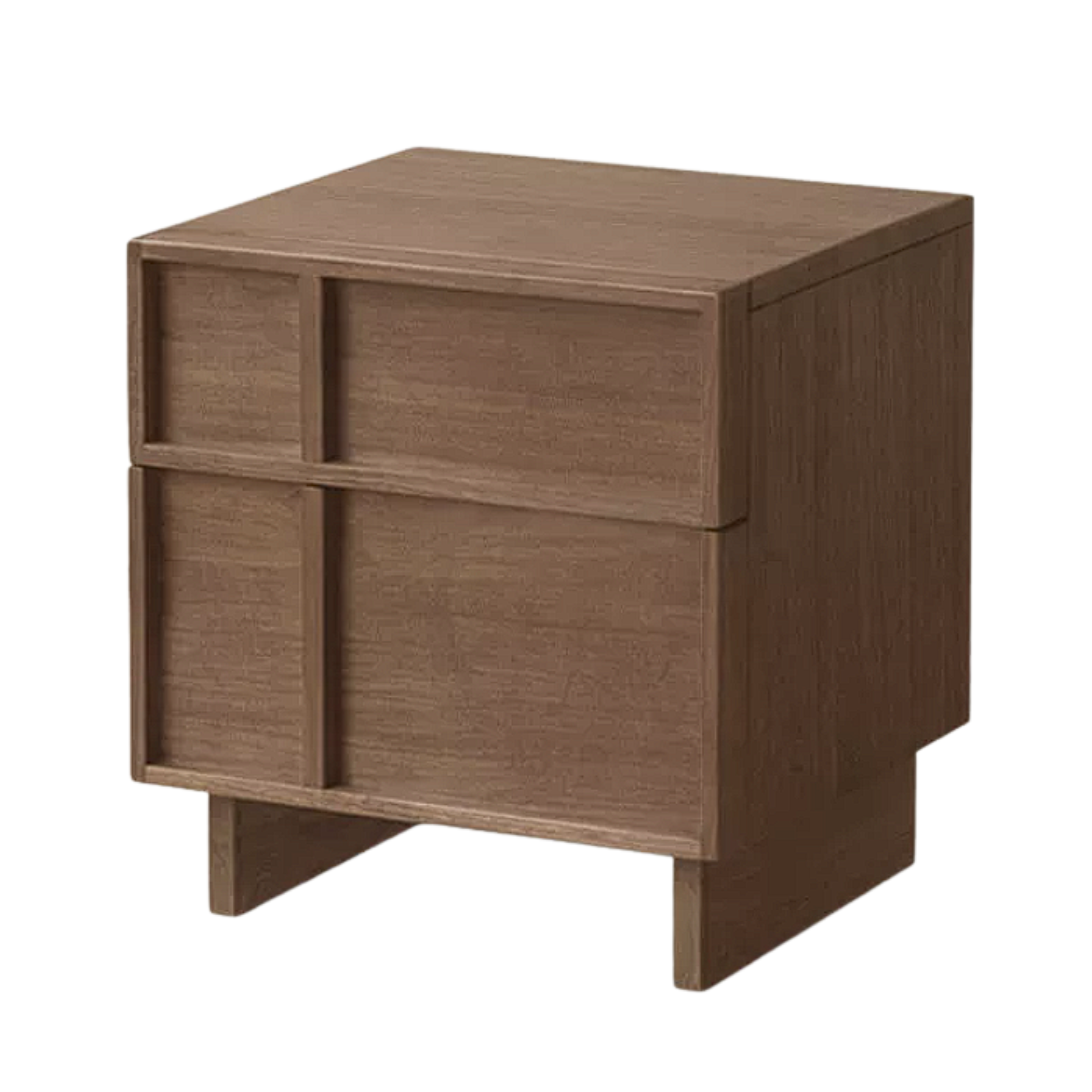 Black Walnut, Ash, Oak Solid Wood Storage Bedside Nightstand