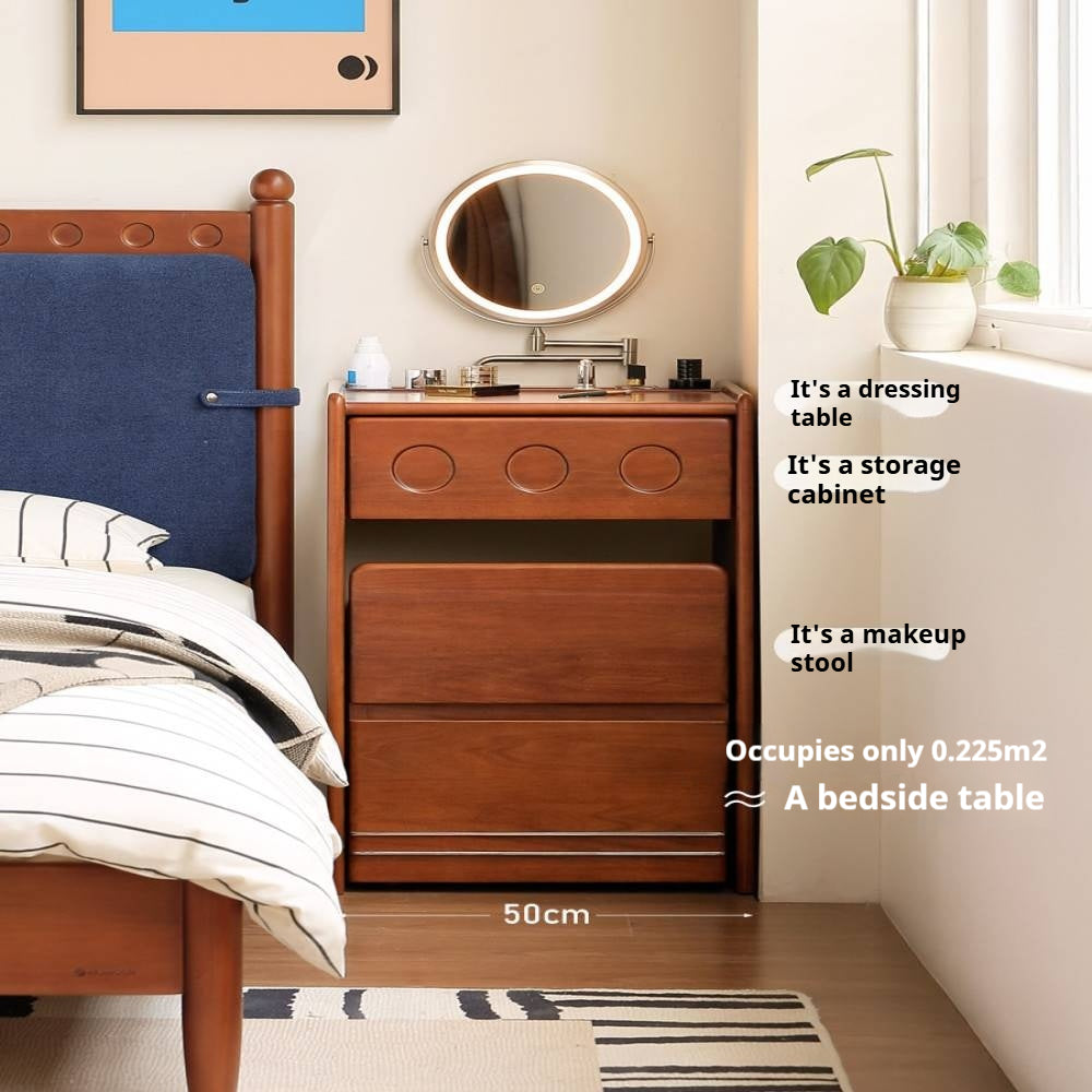 Solid Tulipwood Classic Vintage Vanity Table.