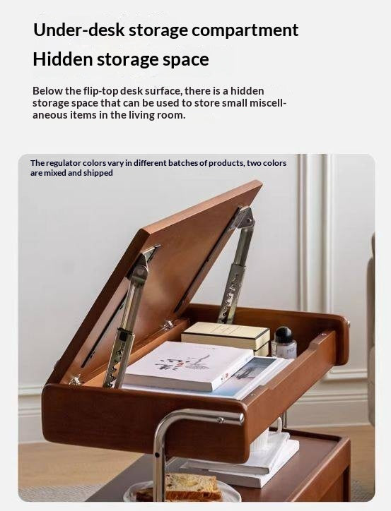 Poplar, Oak Solid Wood Side Table.