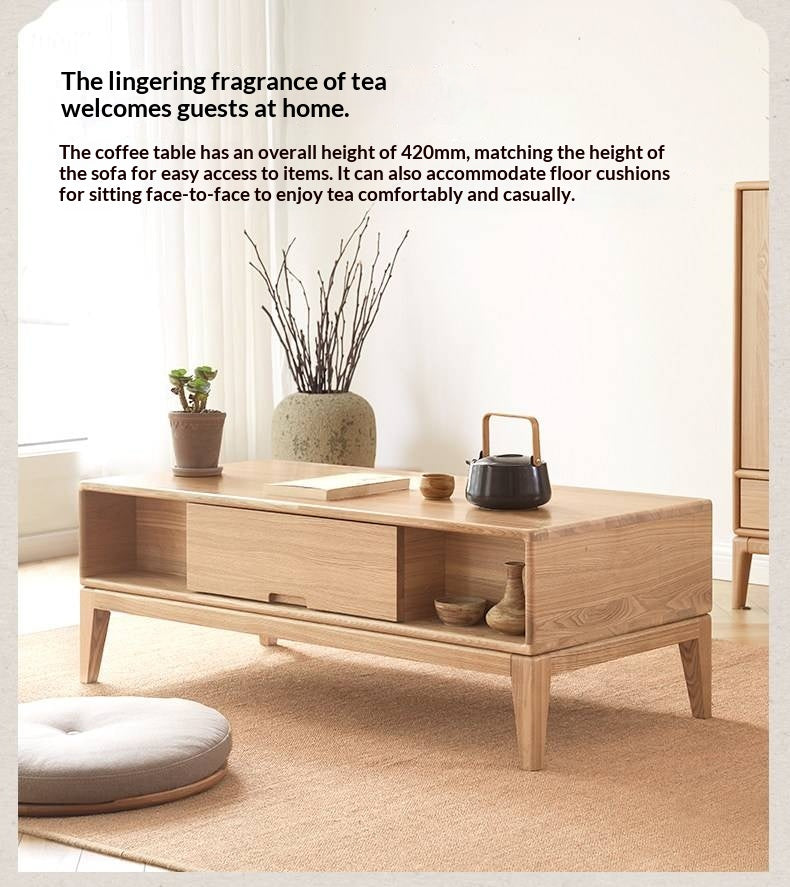 Ash Solid Wood New Style Modern Nordic Coffee Table