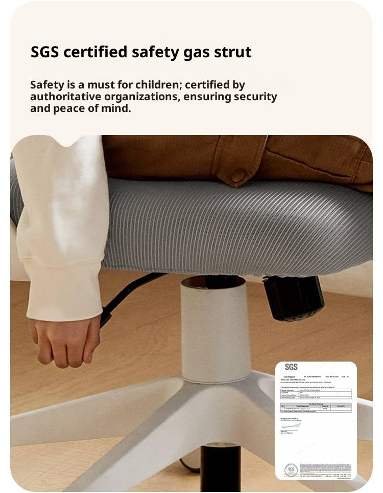 Children's Study Chair With Adjustable Backrest And Lifting Mechanism