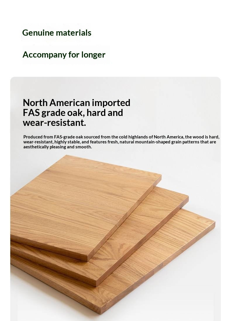 Oak Solid Wood Lifting Side Table