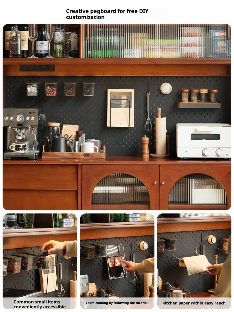 Poplar Solid Wood Style Retro Sideboard