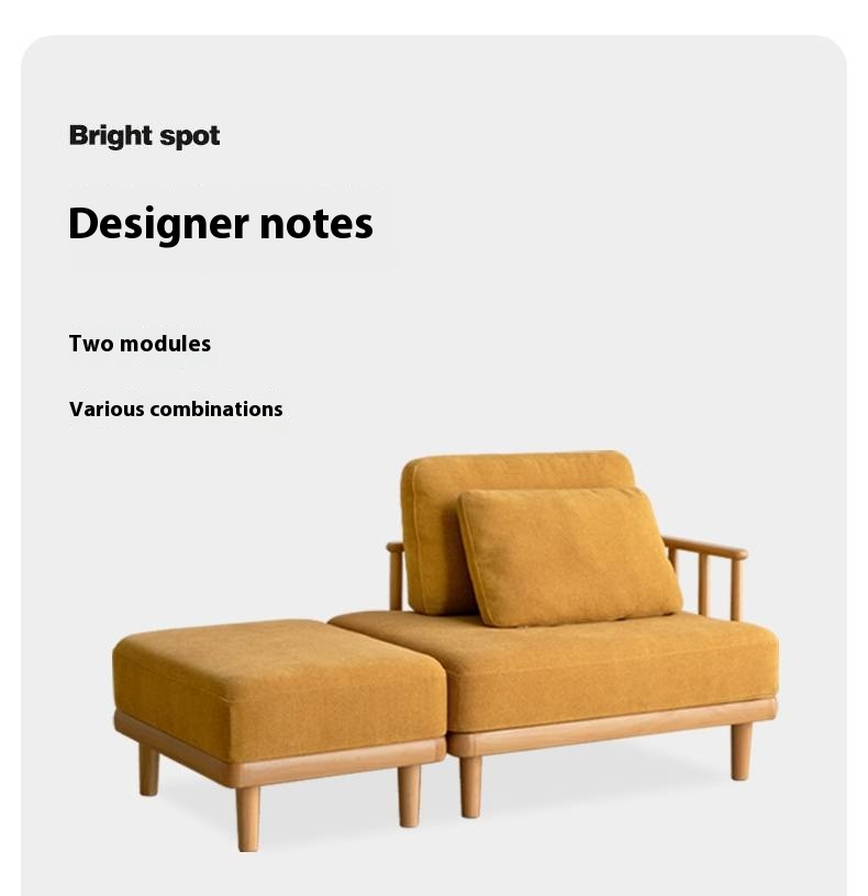 European Beech Wood Fabric Free Combination Sofa