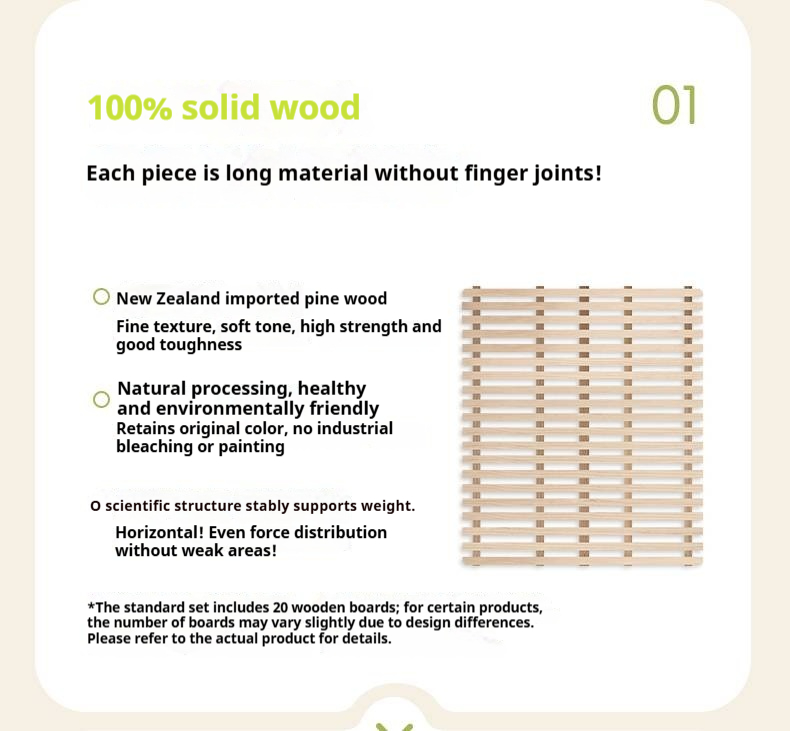 Oak, Rubberwood Solid Bed with Cream Finish — Casual Bedside with Soft Bag Backrest and White Soft Back