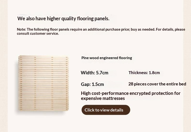 Rubberwood Solid Wood French Retro Soft Bed