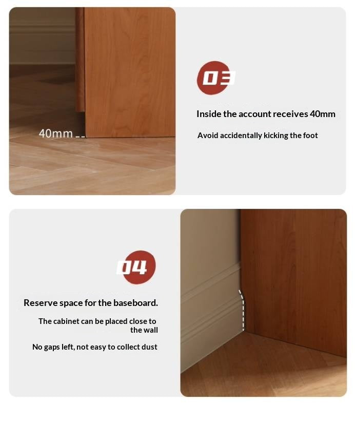 Cherry Solid Wood Six-Drawer Chest, Storage Chest