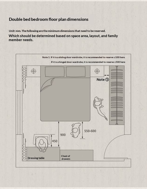 Cherry Solid Wood Fabric Upholstered Bed
