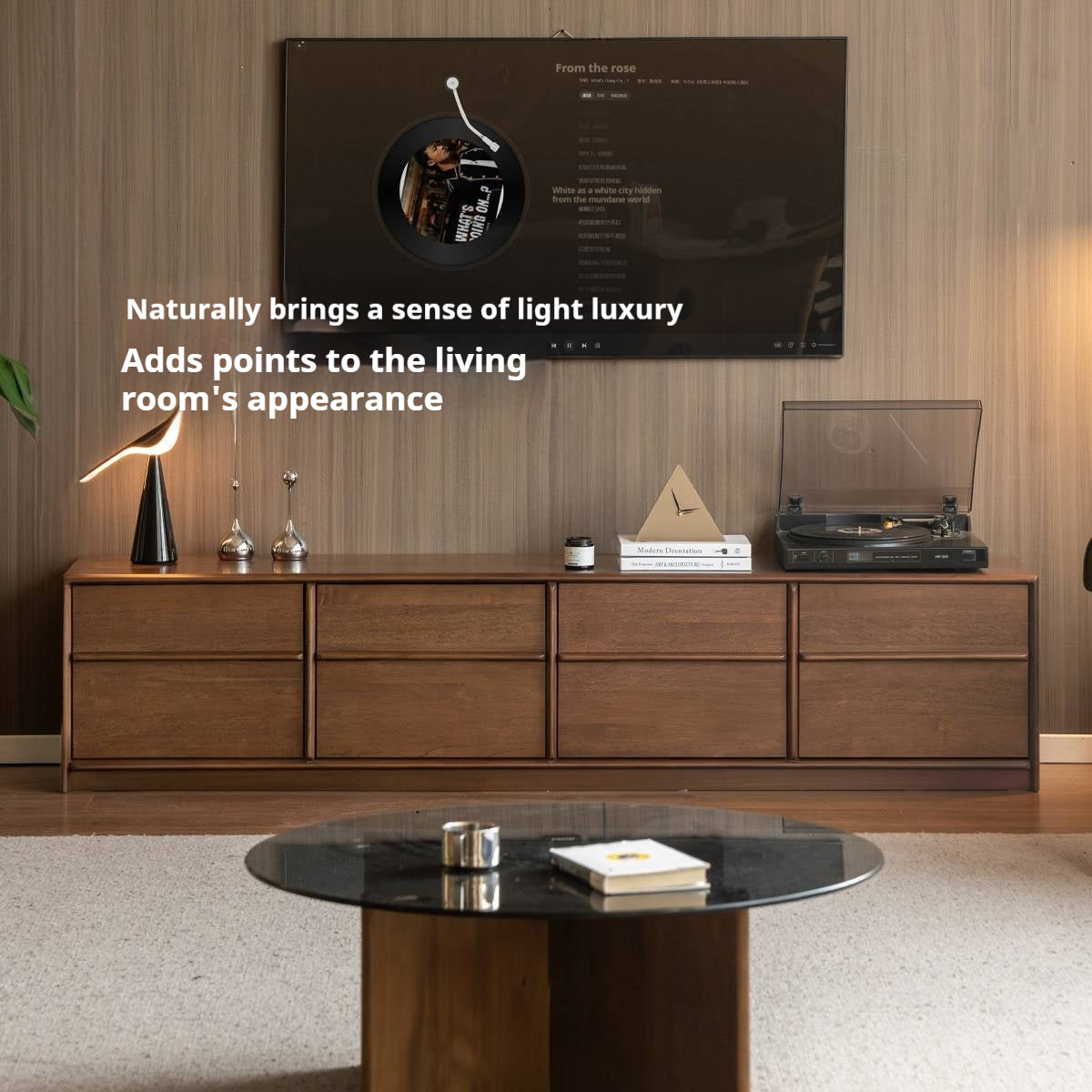 Solid Rosewood Modern Simple TV Cabinet