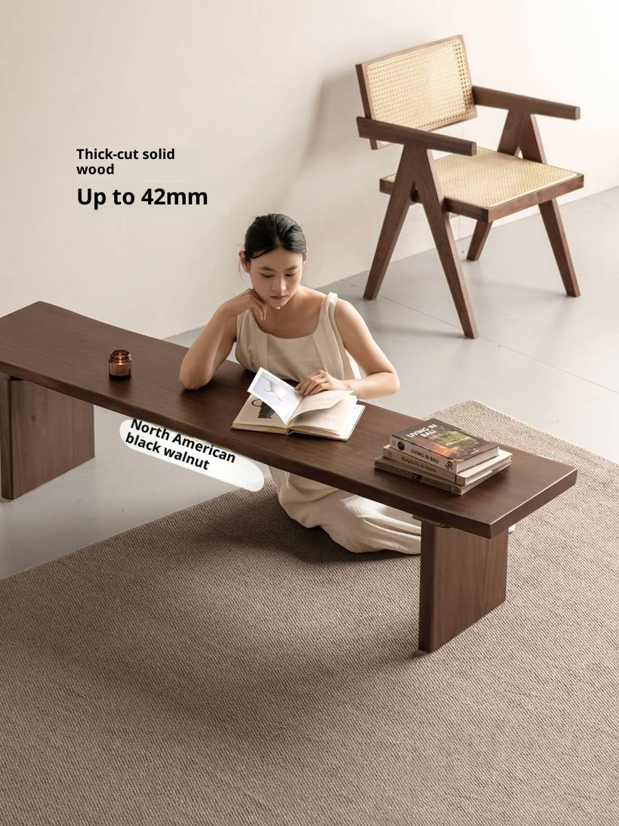 Black Walnut,Ash, South American Walnut Solid Wood Wabi Sabi Bench