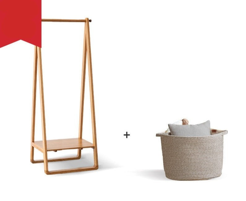 Сlothes hangers rack +Woven basket