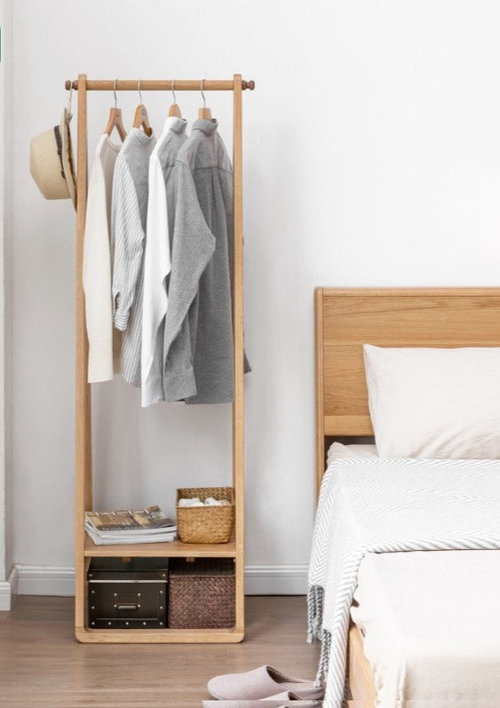 Сlothes hangers rack +Woven basket