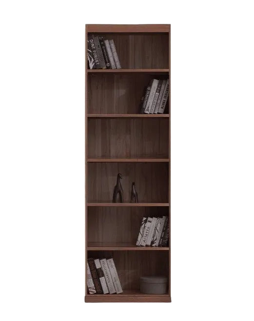 Oak, Solid Rubberwood Modern Bookcase Storage