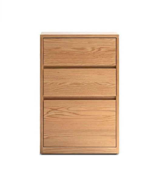 Black Walnut, Oak Solid Wood Low Bookcase, Modern Modular Storage Shelf Cabinet