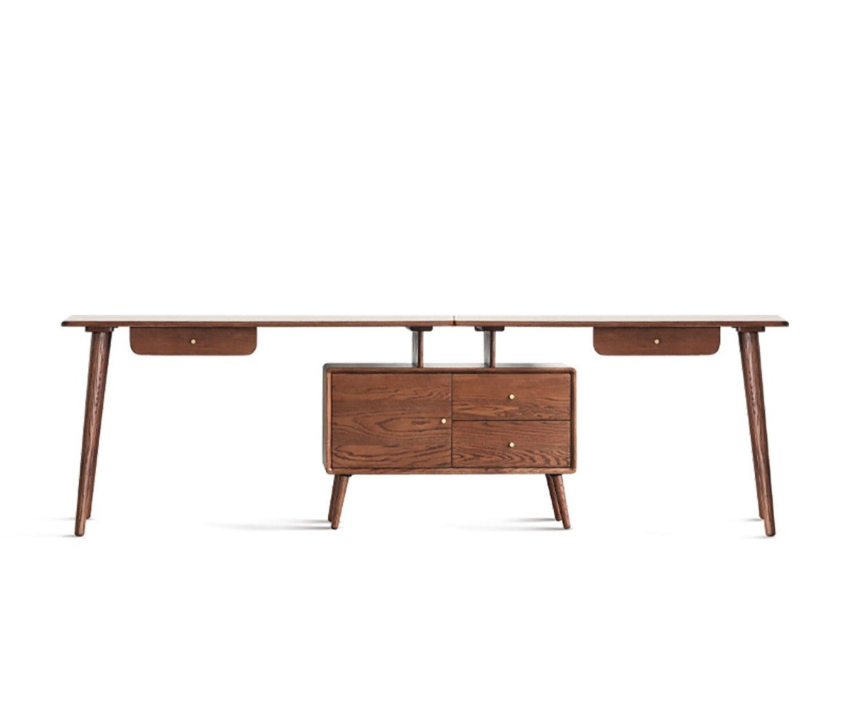 Oak Solid Wood Telescopic Office Desk
