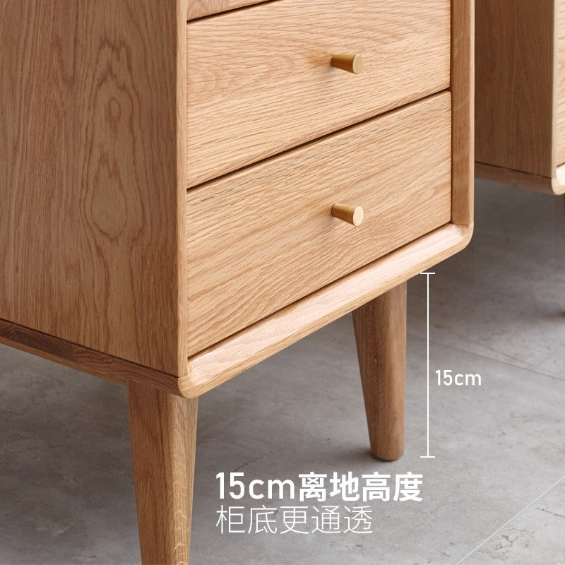 Side cabinet Oak solid wood"