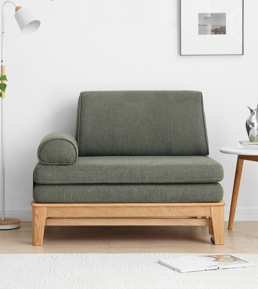 Sitting-bed foldable sofa Oak solid wood"