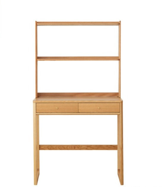 desk with bookshelf solid wood