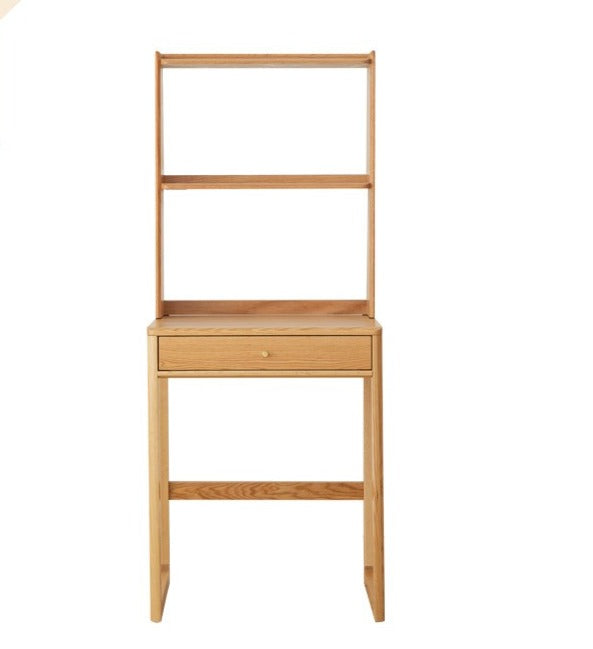 desk with bookshelf solid wood