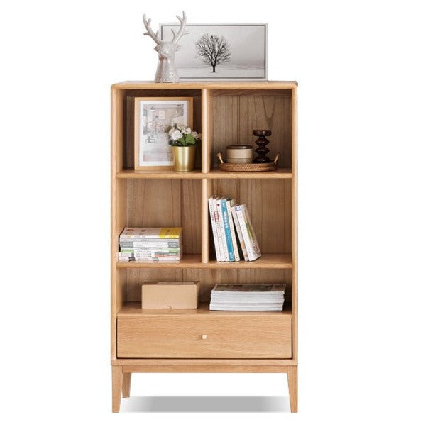 Oak Solid Wood Bookcase Bookshelf