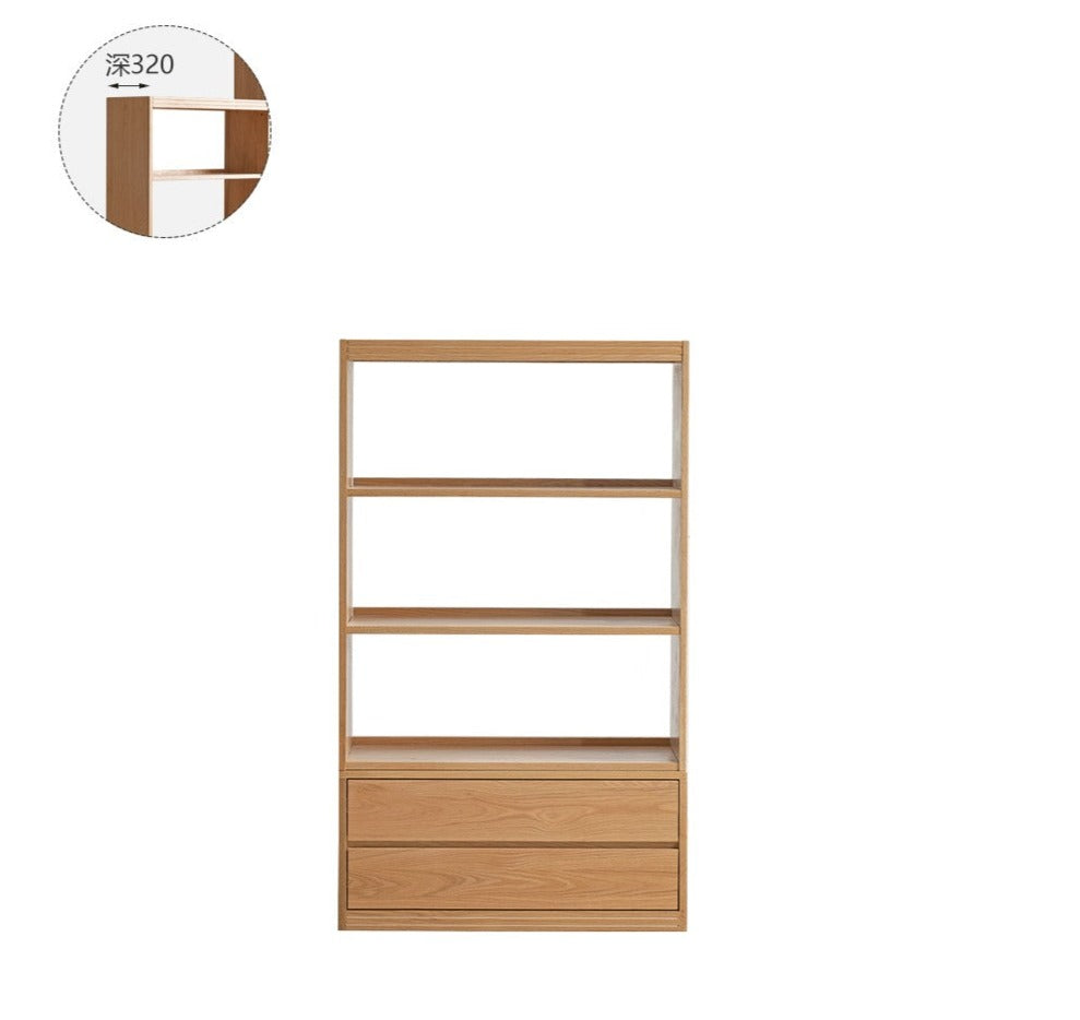 Floor To Ceiling Bookshelves Oak solid wood"