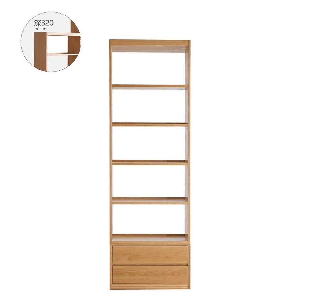 Floor To Ceiling Bookshelves Oak solid wood"