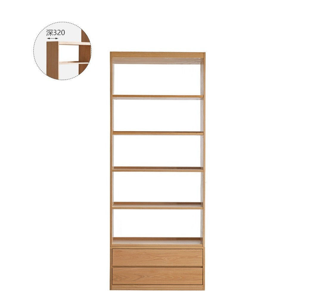 Floor To Ceiling Bookshelves Oak solid wood"