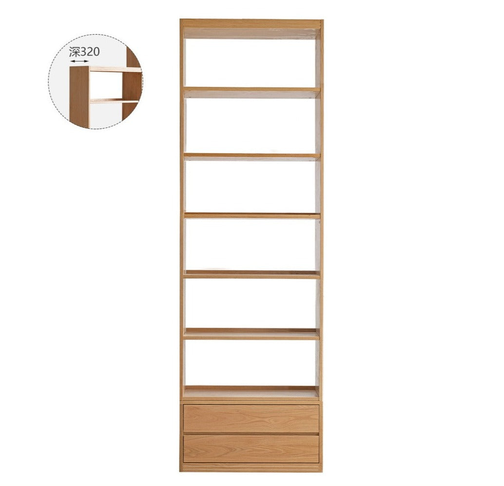 Floor To Ceiling Bookshelves Oak solid wood"