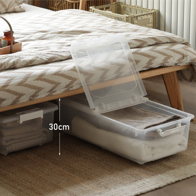 Oak solid wood platform bed, headboard-free bed