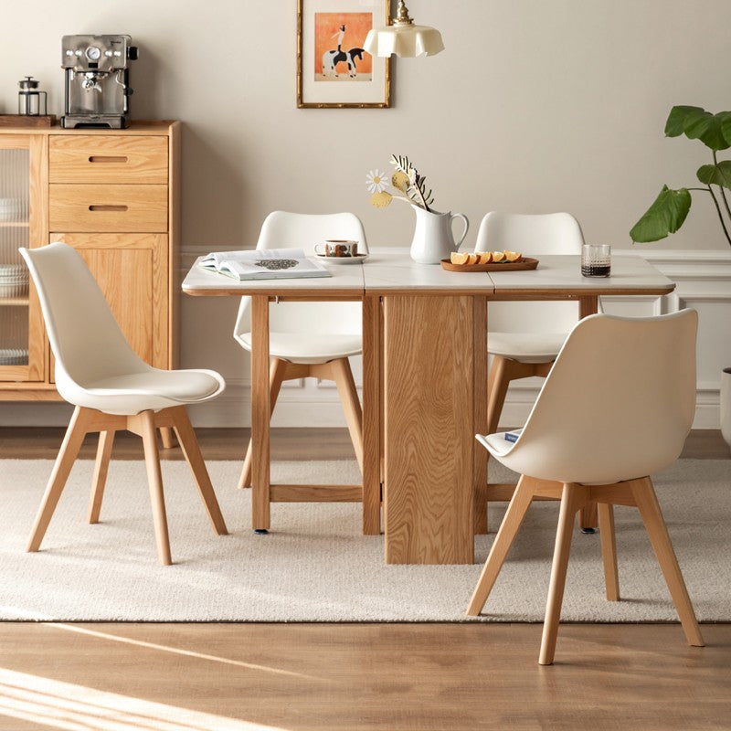 Oak, Beech Solid Wood Eames Chair 4 Pcs Set
