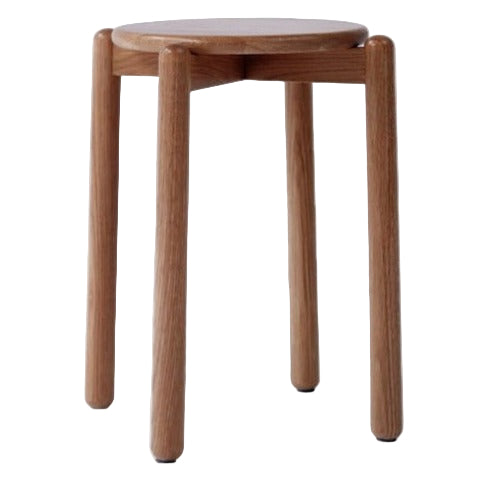 Black Walnut, Ash, Oak, Beech, Cherry Solid Wood, Solid RubberWood Stackable Small Stool