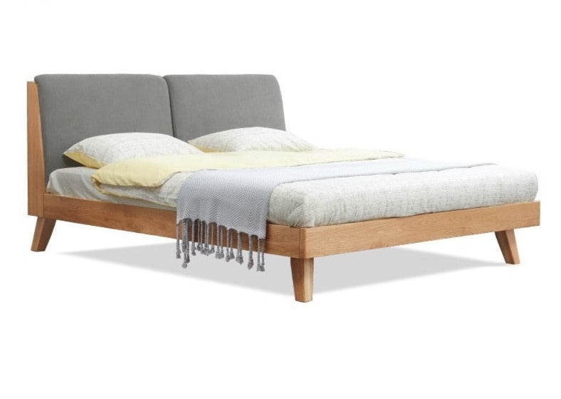 Rubberwood, Oak solid wood Soft Bed