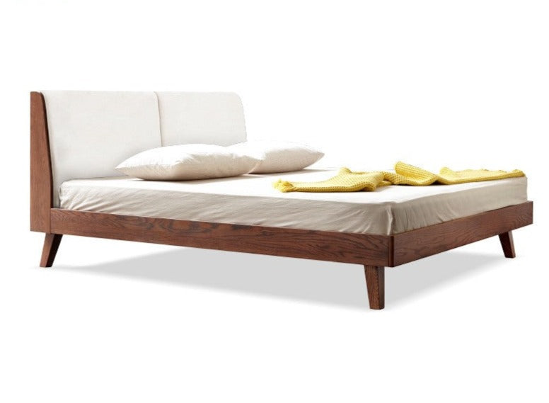 Rubberwood, Oak solid wood Soft Bed