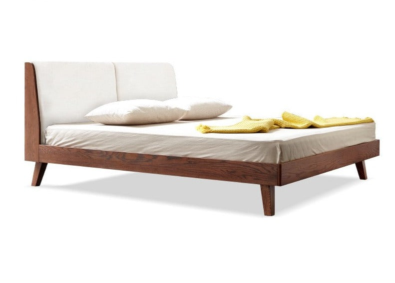 Rubberwood, Oak solid wood Soft Bed