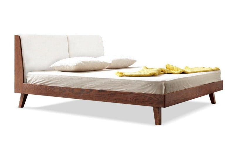 Rubberwood, Oak solid wood Soft Bed