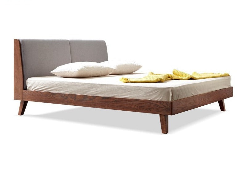 Rubberwood, Oak solid wood Soft Bed