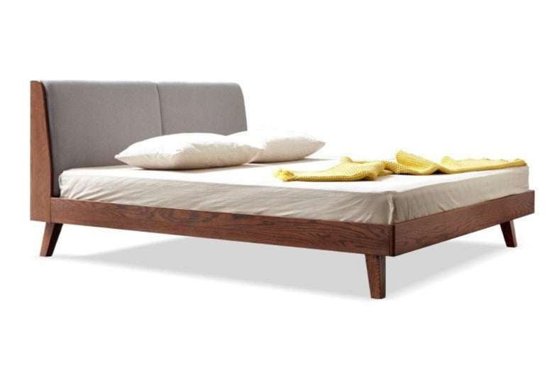 Rubberwood, Oak solid wood Soft Bed