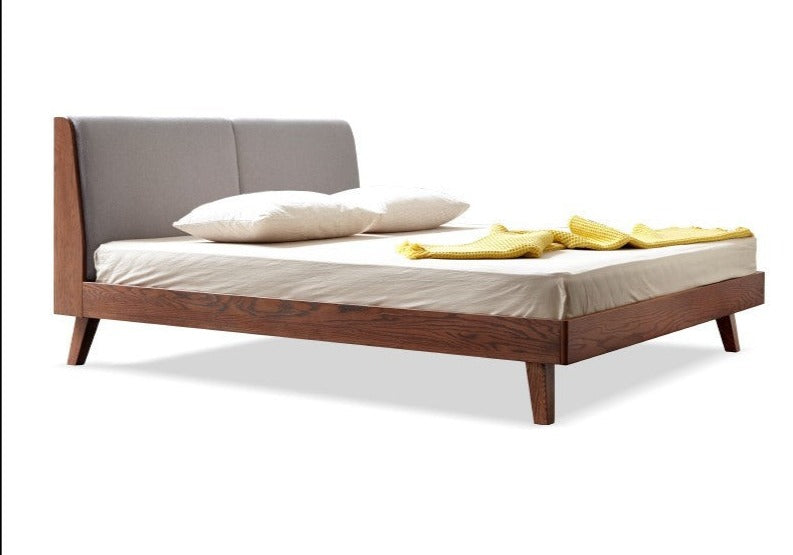 Rubberwood, Oak solid wood Soft Bed