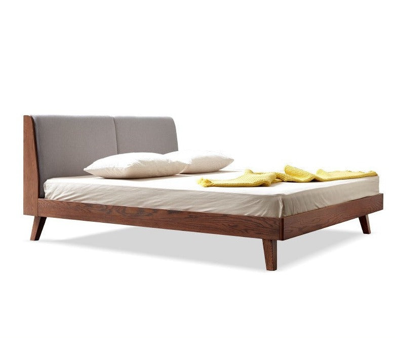 Rubberwood, Oak solid wood Soft Bed