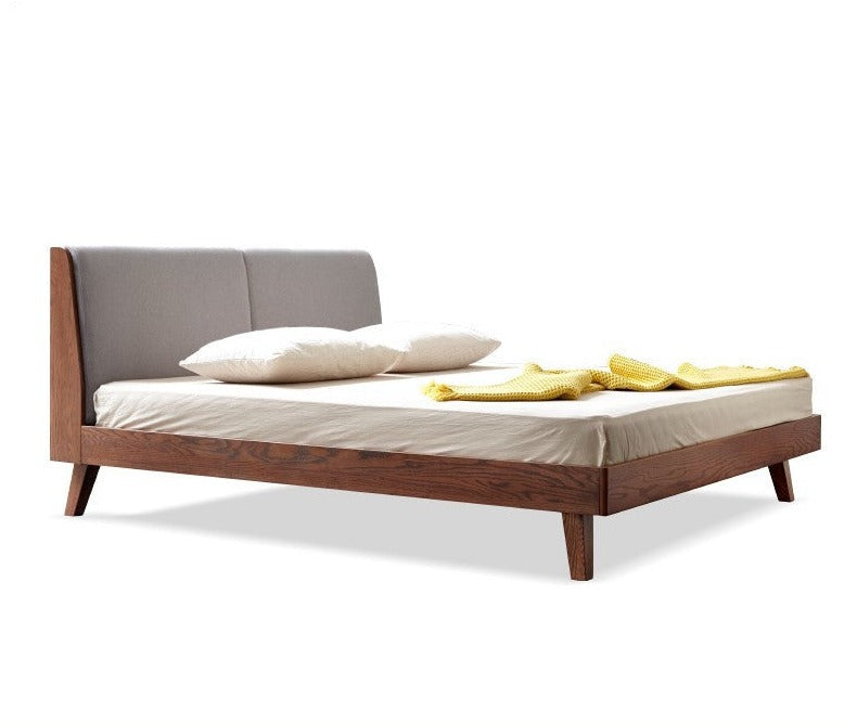 Rubberwood, Oak solid wood Soft Bed