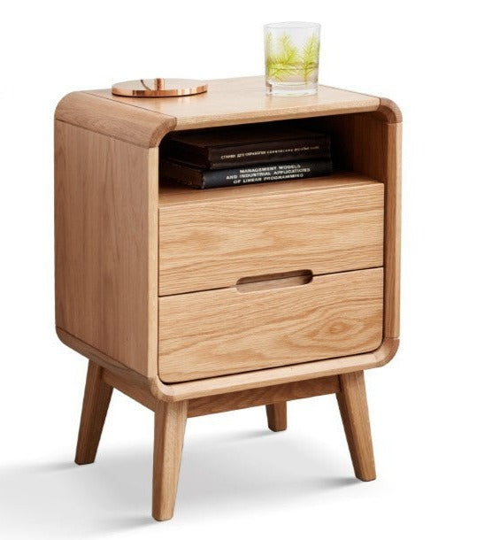 Oak solid wood Nightstand :