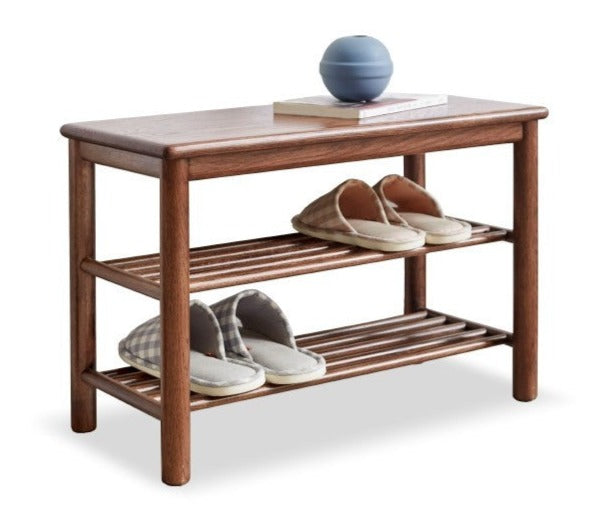 Oak Solid Wood Shoe Wearing Stool